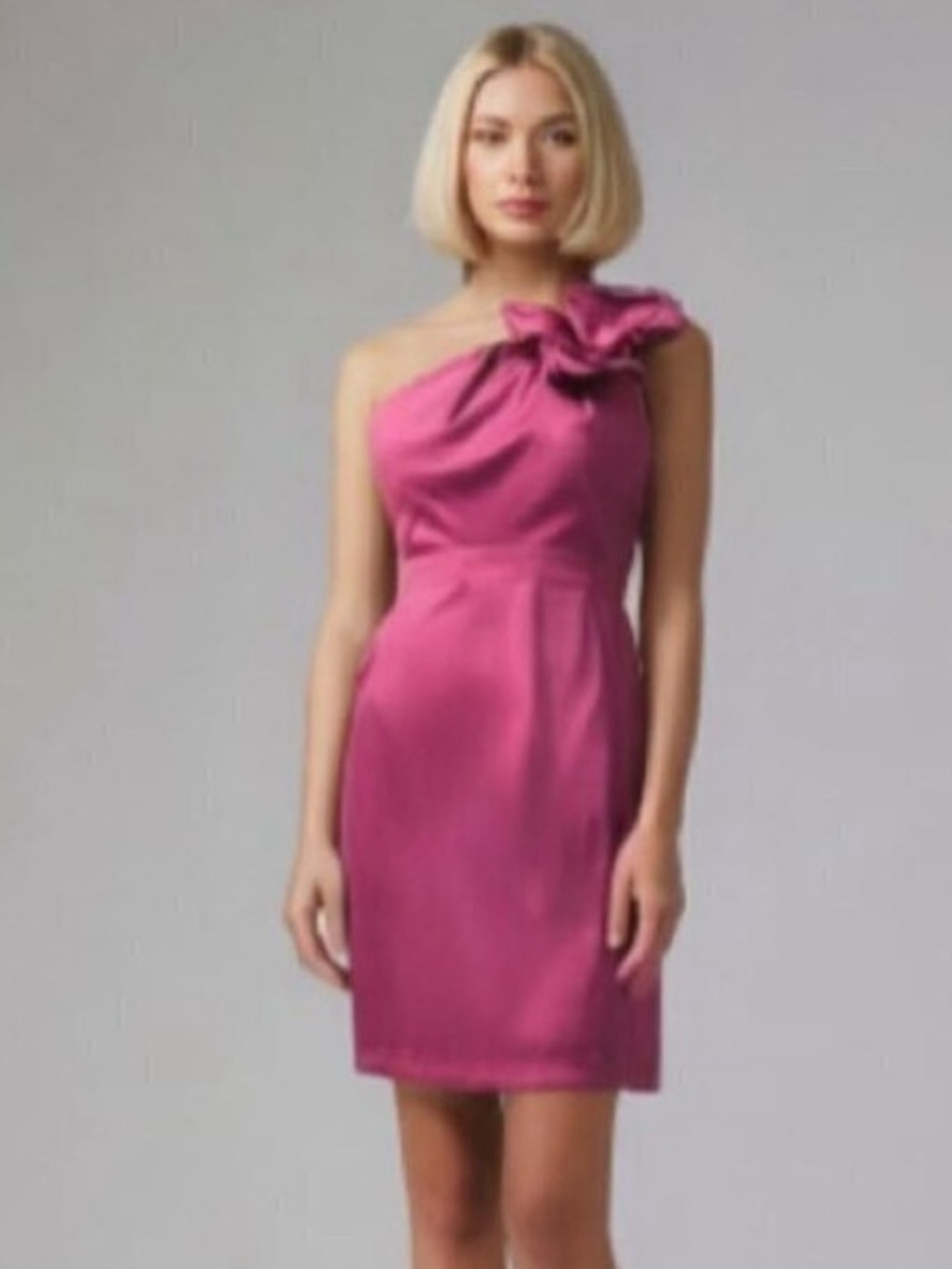 The Limited Fuchsia One Shoulder Dress